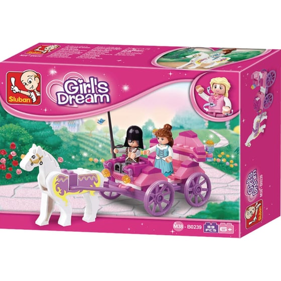 Sluban Τουβλάκια Girl's Dream: Princess Carriage Για 6+ Ετών 99τμχ (m38-b0239) image 0