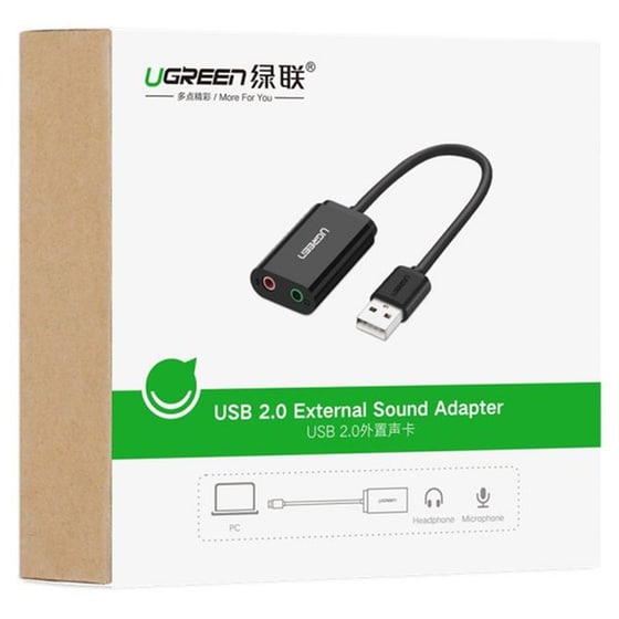 Κάρτα ήχου Ugreen US205 USB 2.0 15cm image 3
