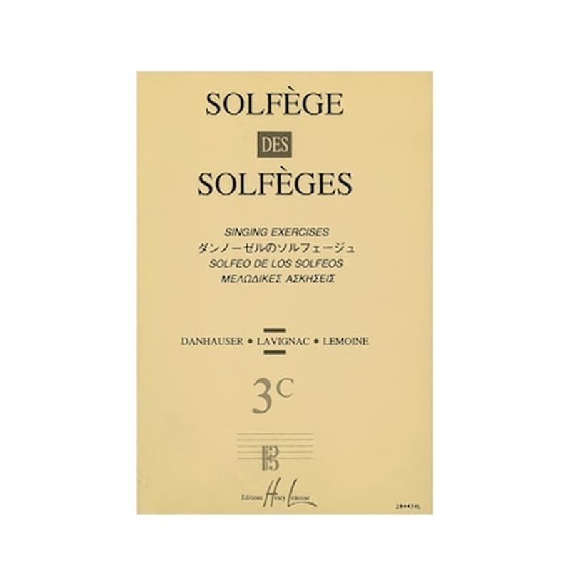 HENRY LEMOINE Solfege Des Solfeges, Vol.3c