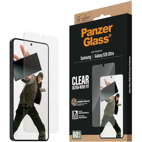 Προστατευτικό οθόνης Samsung Galaxy S26 Ultra - PanzerGlass Clear Ultra-Wide Fit Screen Protection 0.25mm image 5