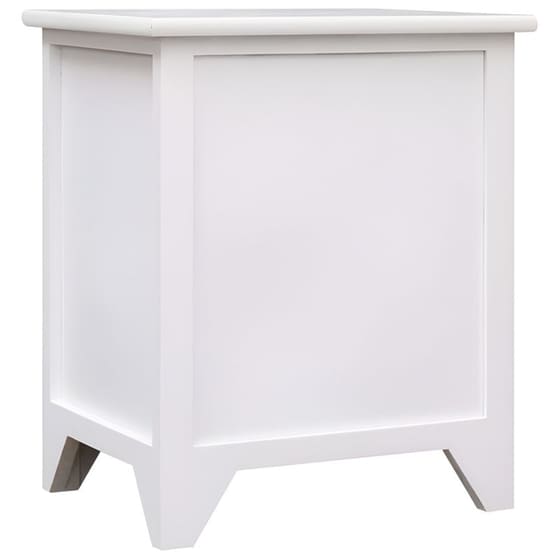 Κομοδίνο Vidaxl Από Ξύλο Παυλώνιας 2τμχ 38x28x45 cm - Λευκό image 4