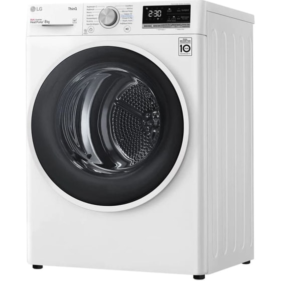 LG RH80V9AVHN 8 kg με Αντλία Θερμότητας Λευκό Στεγνωτήριο Ρούχων image 3