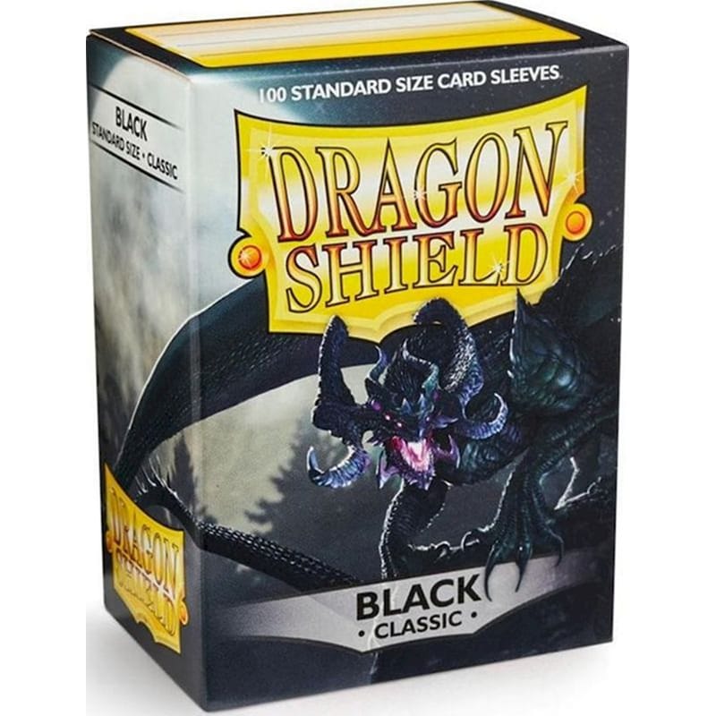 Dragon Shield Standard Size Classic Sleeves (100 Sleeves) Black