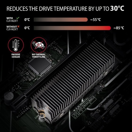 Ψύκτρα SSD M.2 AXAGON CLR-M2XT image 3
