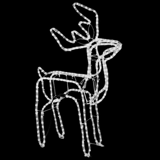 Χριστουγεννιάτικο Διακοσμητικό Τάρανδος VidaXL 76x42x87cm - Ψυχρό Λευκό image 5