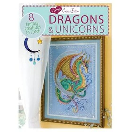 I Love Cross Stitch - Dragons & Unicorns image 0
