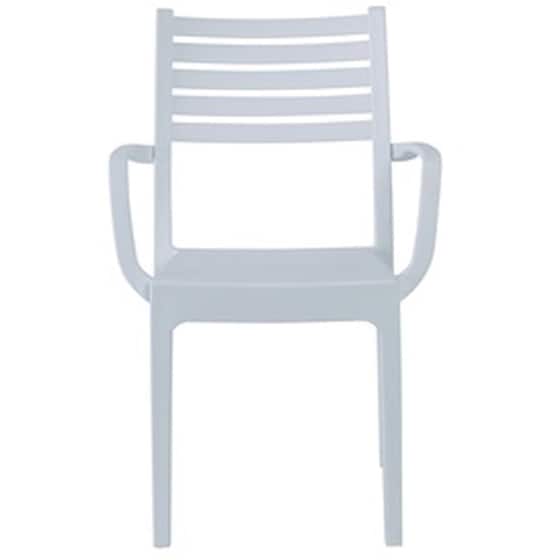 Olimpia Woodwell Πολυθρόνα Πλαστική  C61807 54x52x86cm - Άσπρη image 1