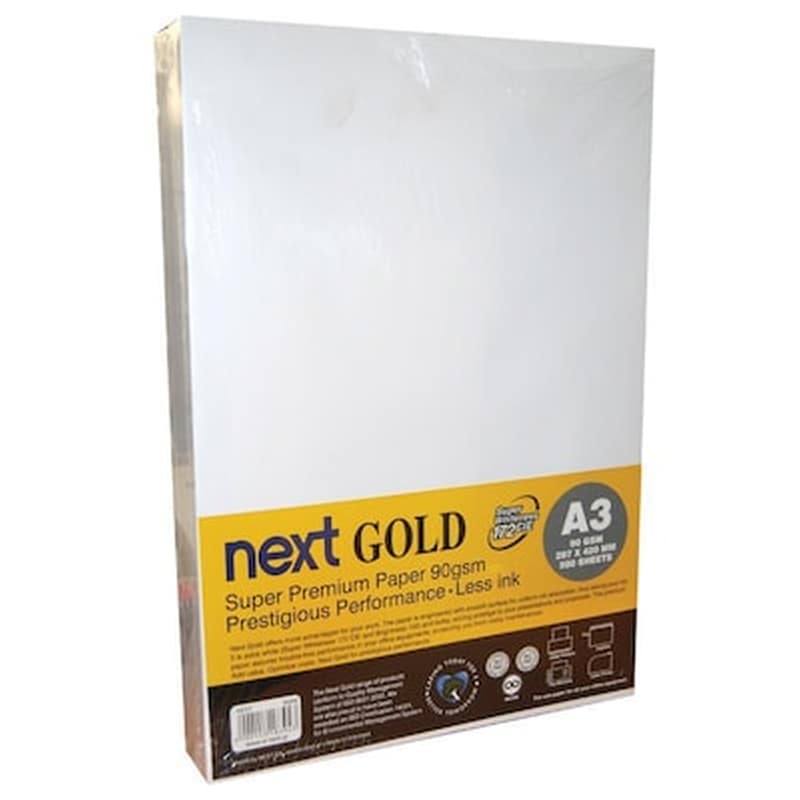 ΝΕΧΤ ΑΕ Next Gold Premium Χαρτί Εκτύπωσης A3 90gr 500 φύλλα