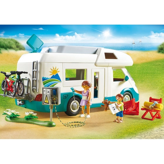 PLAYMOBIL® Family Fun Αυτοκινούμενο Οικογενειακό Τροχόσπιτο (70088) image 4