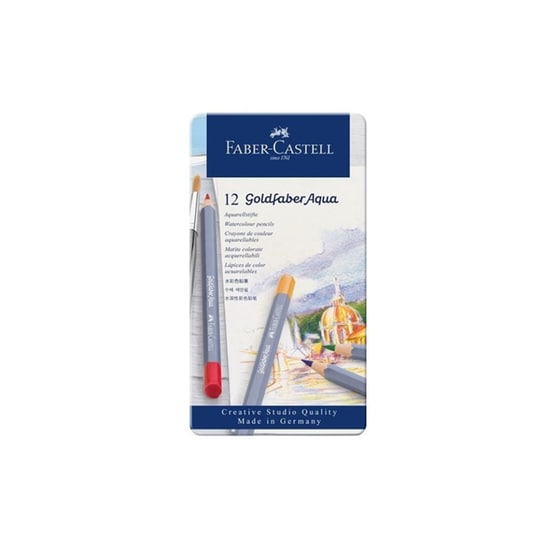 Ξυλομπογίες Ακουαρέλας Faber Castell (12 Χρώματα) image 0