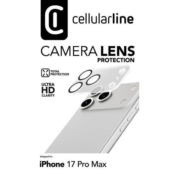 Προστατευτικό καμερών Apple iPhone 17 Pro Max - Cellular Line Camera Lens Protection image 2