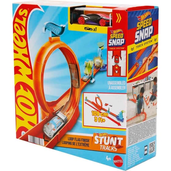 Mattel Hot Wheels Πίστα Stunt Tracks Loop Flag Finish image 6