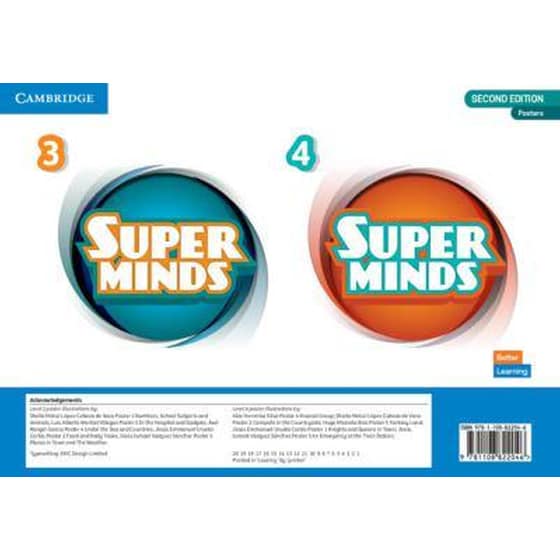 Super Minds Level 3 and 4 Poster Pack British English image 0