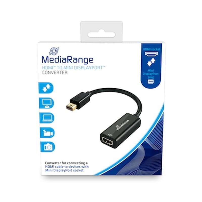 MEDIARANGE Αντάπτορας Mediarange MRCS176 mini DisplayPort Male σε HDMI Female