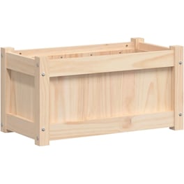Ζαρντινιέρα VidaXL από Μασίφ Ξύλο Πεύκου 60x31cm - Μπεζ