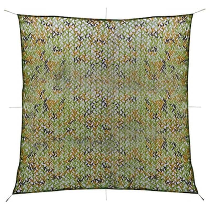 VIDAXL Vidaxl Δίχτυ Σκίασης Παραλλαγής Πράσινο 5 X 5 Μ. Με Σάκο Αποθήκευσης