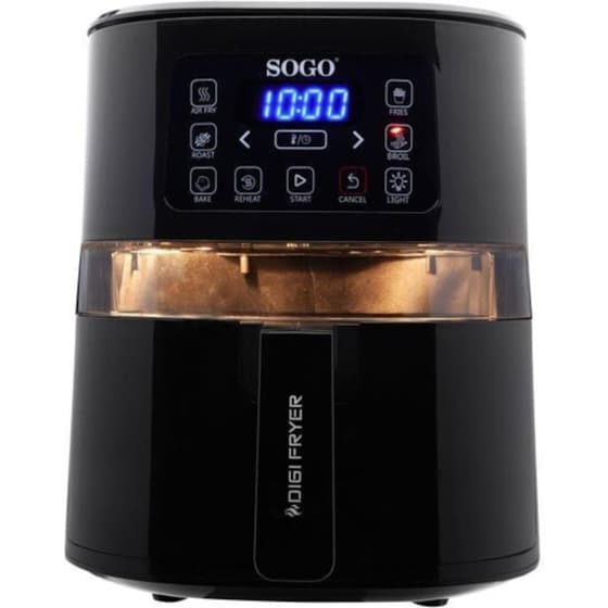 SOGO FRE-SS-10820 με Αποσπώμενο Κάδο 1600 W 4 L - Μαύρο Φριτέζα Αέρος image 1