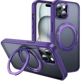 Θήκη Apple iPhone 15 - HOCO Stand Magnetic Case AS1 με MagSafe - Μωβ