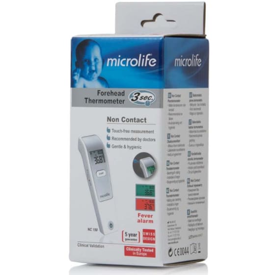 Ψηφιακό Θερμόμετρο Μετώπου MICROLIFE NC 150 με Υπέρυθρες Κατάλληλο για Μωρά Λευκό image 1