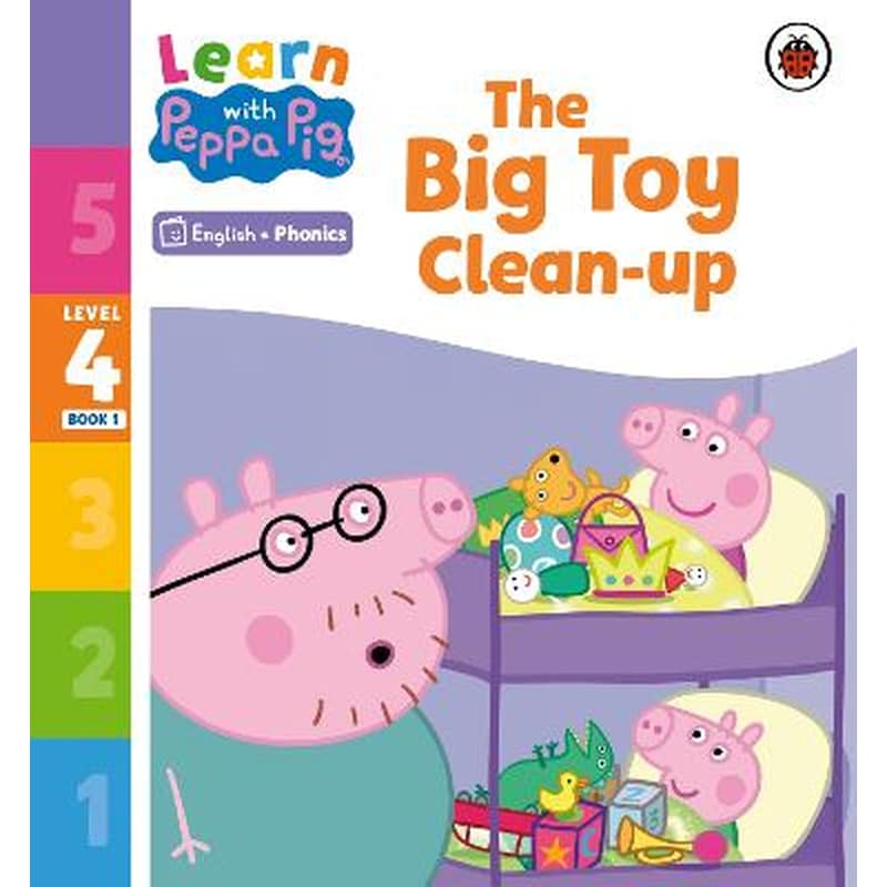 Learn with Peppa Phonics Level 4 Book 1 - The Big Toy Clean-up (Phonics Reader)