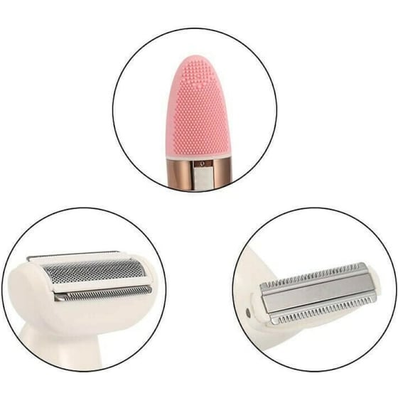 Αποτριχωτική Μηχανή ΚΕΜΕΙ KM-3204 Epilator Για Πρόσωπο & Σώμα Λευκό image 1