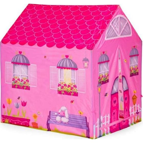 Παιδική Σκηνή Aria Trade Σχήμα Σπιτάκι Με Τούνελ image 1