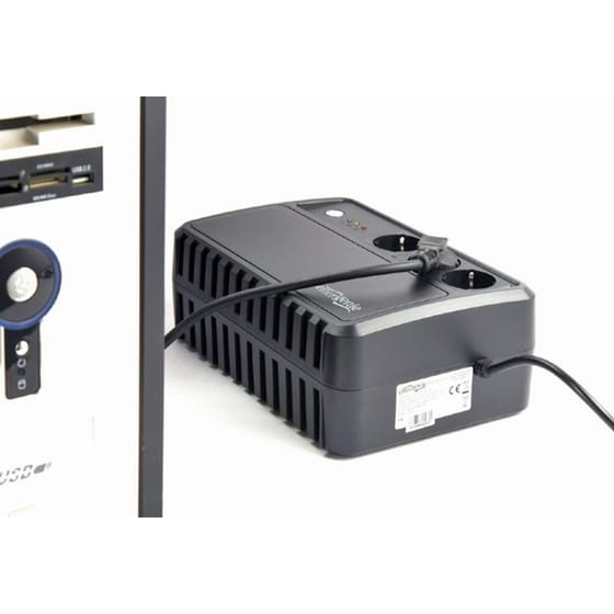 UPS Energenie 1000VA Desktop με AVR και 3 Extra Sockets Μαύρο image 1