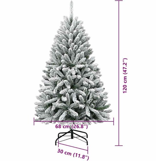 Vidaxl Τεχνητό Χριστουγεννιάτικο Δέντρο 120 Cm 150 Led Θερμό Λευκό image 13
