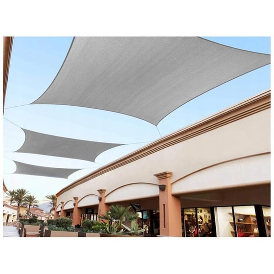 Πανί Σκίασης  Aria Trade από Πολυεστέρα Αδιάβροχο 3x2 m - Γκρι image 5