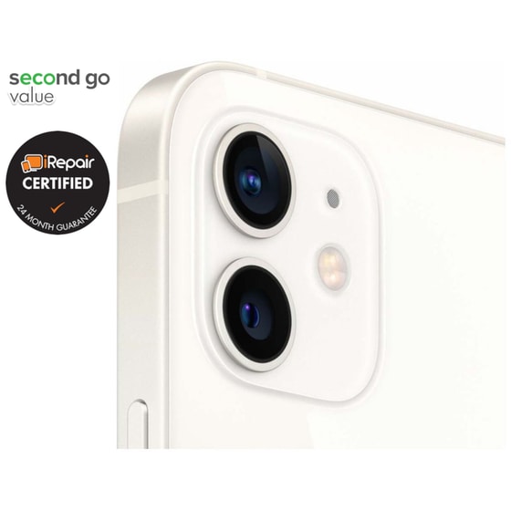 Μεταχειρισμένο Apple iPhone 12 64GB White second go value Certified by iRepair image 3