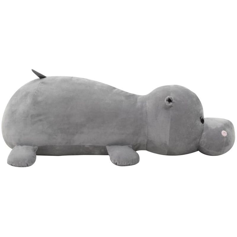 Λούτρινο Ιπποπόταμος Vidaxl Μαλακός Γκρι (100cm)