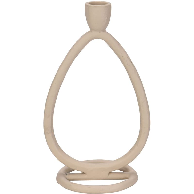 Κηροπήγιο Spitishop Κ-m Warm Grey A98808060 από Αλουμίνιο 13x1x22cm - Εκρού