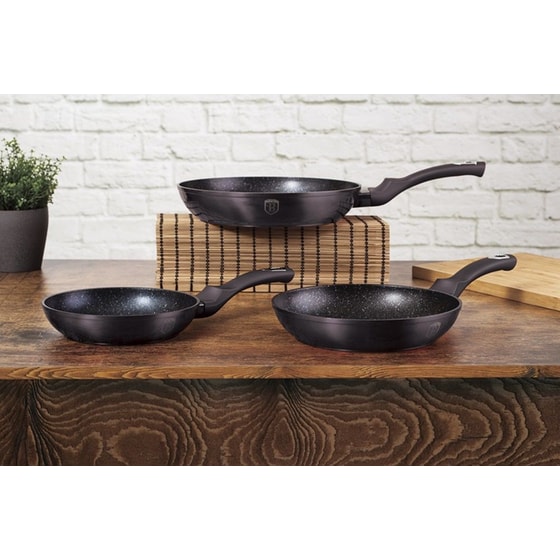 Σετ Τηγάνια BERLINGER HAUS BH-6903 3 τμχ Μαύρο image 1