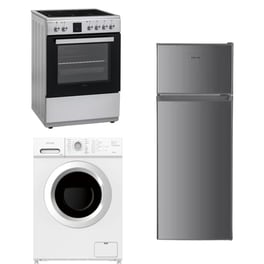 Σετ Κουζίνα Κεραμική OMNYS CINX65 & Πλυντήριο Ρούχων WNM7WH25BAS & Ψυγείο Δίπορτο WNT28N23EIN