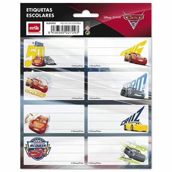 Disney - Cars 3 Αυτοκόλλητες Ετικέτες (8x2) image 0