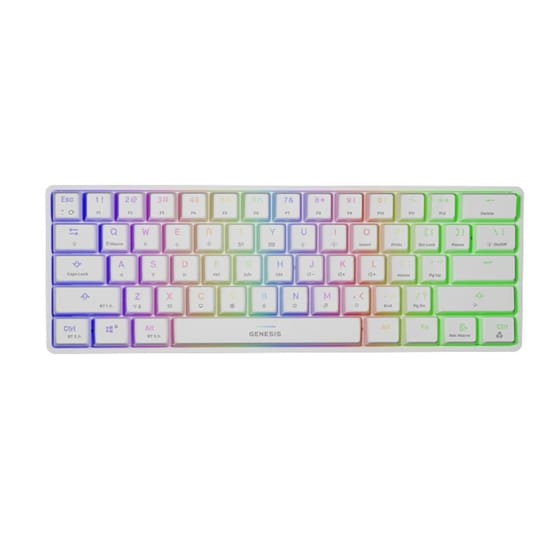 Genesis Thor 660 G2 Gaming Μηχανικό Ασύρματο Bluetooth Πληκτρολόγιο RGB Λευκό (US) image 0