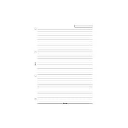 Ανταλλακτικό Filofax Α4 Λευκες Ριγε Σημειώσεις