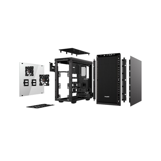 Κουτί Desktop Pure Base Window BeQuiet! 600 - Μαύρο image 3
