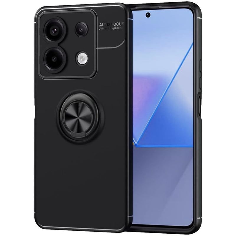 Θήκη Xiaomi Redmi Note 13 5G - Ancus AutoFocus Shock Proof με Ring Holder - Black