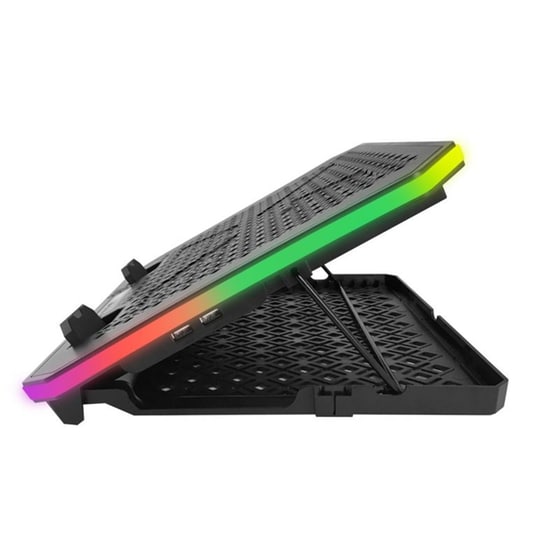 Βάση Laptop Cooler Esperanza Galerne EGC109 19" με smartphone stand - Black image 1