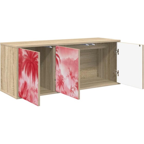 Έπιπλο Τηλεόρασης VidaXL AACHEN Επιτοίχιο 102 x 33 x 40 cm - Λευκό image 2
