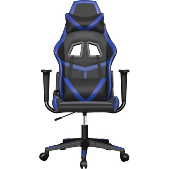 Καρέκλα Gaming VIDAXL 3143665 από Τεχνητό Δέρμα - Μαύρο / Μπλε image 2
