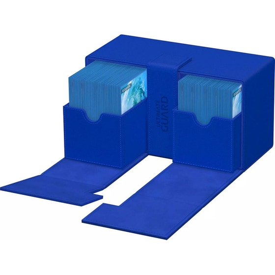 Ultimate Guard Twin Flip`n`tray 200+ Xenoskin Monocolor Blue image 3