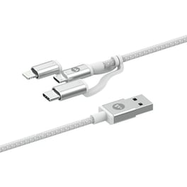 Σετ Καλωδίων Mophie 3in1 USB to Micro USB/Lightning/USB-C 1m - White