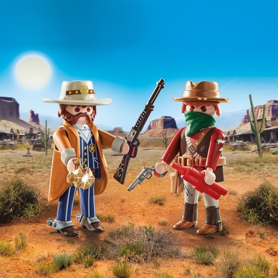 PLAYMOBIL® Western DuoPack Σερίφης και Ληστής (71508) image 5