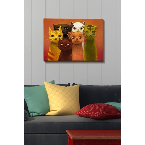 Μοντέρνος Πίνακας 24Mall Γάτες 50x70 cm image 1