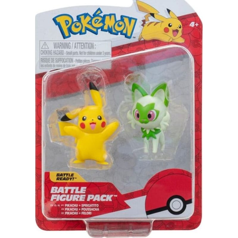 Φιγούρες Jazwares Pokemon - Pikachu And Sprigatito (6cm) φωτογραφία