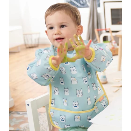 Σαλιάρα με Μανίκια Babymoov Μπλε image 1