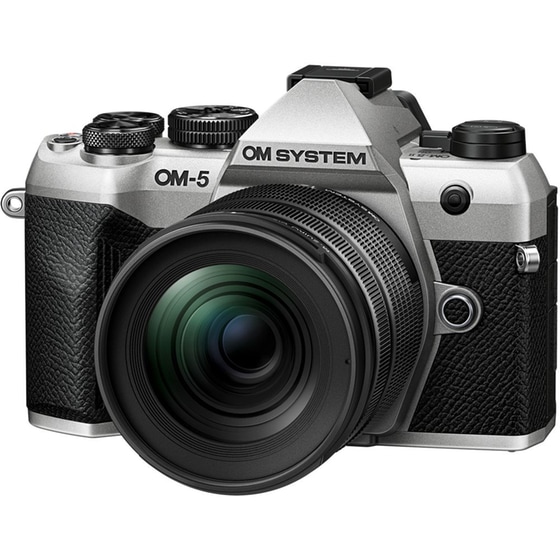 Φωτογραφική Μηχανή Mirrorless Olympus OM-5 Mark II & Φακός M.Zuiko Digital 12-45mm F4 PRO - Silver image 1