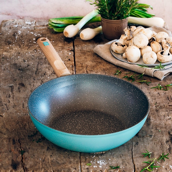 BRA A122231 NORDIC WOK 28 cm Αντικολλητικό Τηγάνι Wok από Αλουμίνιο image 3